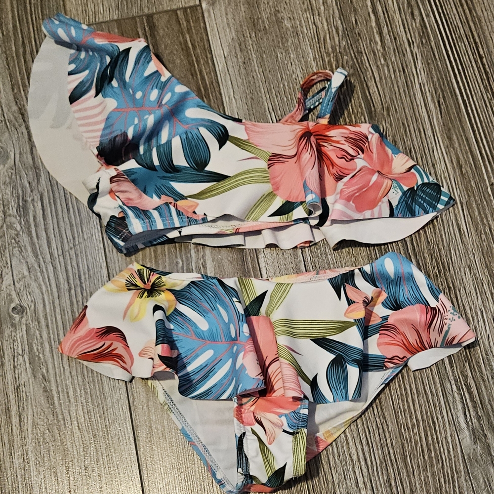 PatPat Floral Toddler Swimsuit